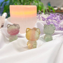 Фигурка резная "Hello Kitty" из Флюорита