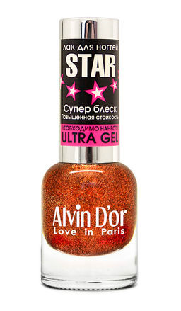 Alvin Dor Лак для ногтей STAR Супер блеск тон 6123 15мл