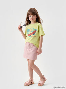 Nostaljik Maymun Bask?l? Unisex ?ocuk Ti??rt