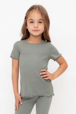 КР 301989/зеленый чай к565 фуфайка (футболка) для дев - Crockid фото 5