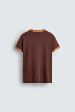 CONTRAST STRIPE T-SHIRT - Zara фото 2