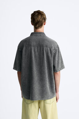 SOLUK EFEKTLI DOKULU GOMLEK - Zara фото 11