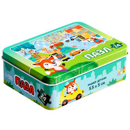 Пазл в металлической коробке Уютный город, 24 детали - Puzzle time фото 4