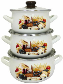 Палермо Набор 3-х предметный (2.1л, 3.1л, 4.0 л) арт.16021 (INTEROS)