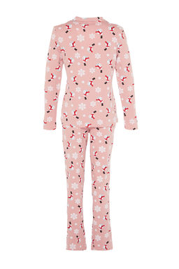 Trendyolmilla Cok Renkli %100 Pamuklu K?s Temal? Orme Pijama Tak?m? THMAW21PT0775
