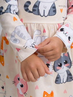 Платье Эля солнечные котики