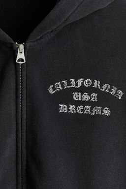 Chaqueta sudadera estampada con capucha Loose Fit - H&m фото 5