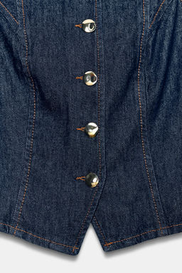 Z1975 DENIM WAISTCOAT - Zara фото 8