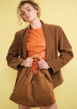 Замшевая сумка Bamboo DBR 30990 светло-коричневый  фото 2