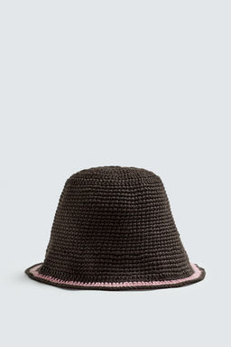CROCHET BAND BUCKET HAT - Zara фото 3