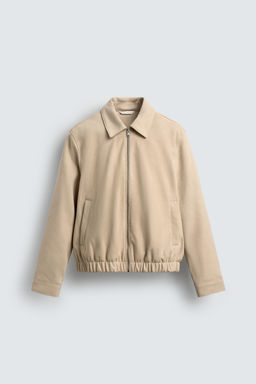 FAUX SUEDE QUILTED JACKET