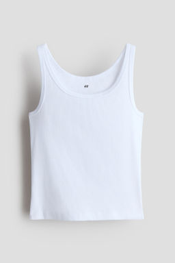 Top de tirantes en algod?n acanalado - H&m фото 3