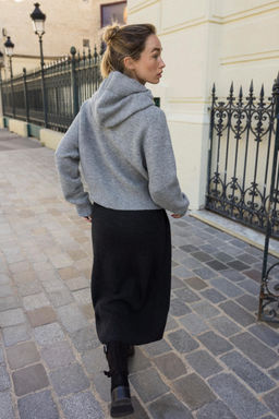 TIE KNIT HOODIE JACKET - Zara фото 4