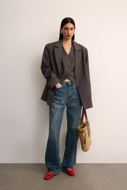 Жакет оверсайз трансформер в полоску - Mollis фото 2