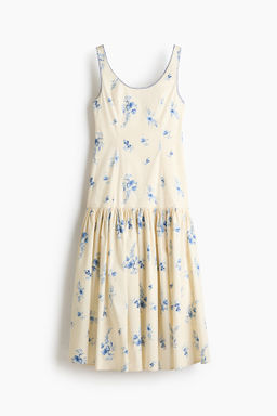 Vestido largo de algod?n