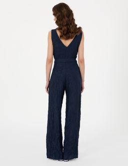 Lacivert Loose Fit Pantolon