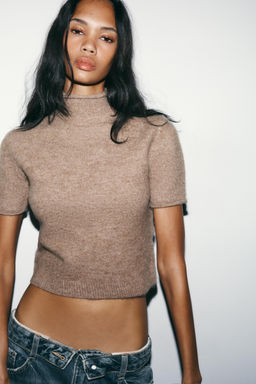 SOFT KNIT SHORT SLEEVE JUMPER - Zara фото 2