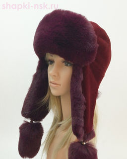 Норд кролик/песец Ушанка женская (56-58)