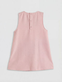 Bisiklet Yaka K?z ?ocuk Ta?l? Elbise ve Ti??rt