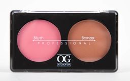 OG-Y6875 Румяна для лица шелковистые+бронзатор тон 03,Blush/Soft Lights Duo