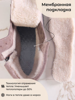 Ботинки 319.22511br.Капучино замша/шерсть