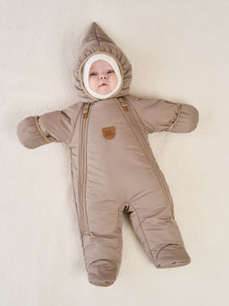Комбинезон демисезонный с закрытой ножкой Латте 0+ - Bungly фото 2