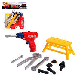 Набор инструментов Собери верстачок, 16 элементов, цвет МИКС