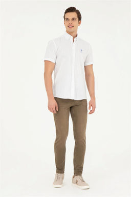 Мужская синяя рубашка с коротким рукавом - U.s. polo assn фото 4