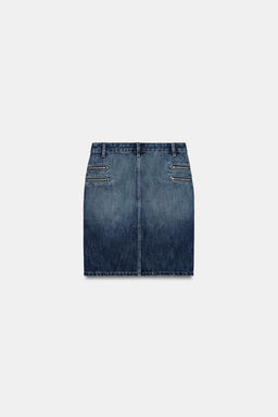 FALDA DENIM TRF CREMALLERAS / ?ndigo - Zara фото 5