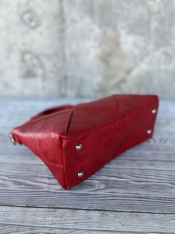 Женская сумка из эко кожи 0025 Красный - Sergio valentini фото 4