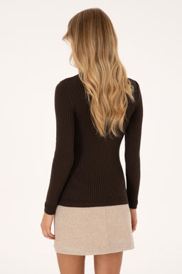 Kad_n Koyu Kahverengi Kazak - U.s. polo assn фото 5