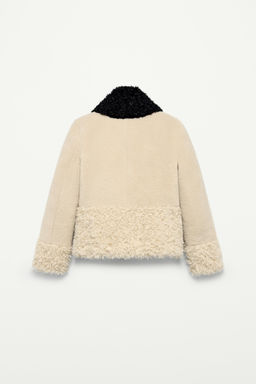 FAUX FUR PATCHWORK JACKET - THE ITEM ZARA WOMAN фото 4