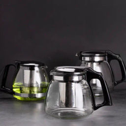 Чайник Гермес, стекло / пластиковая ручка 900 мл - Fujian Province Guang Fu Tea фото 3