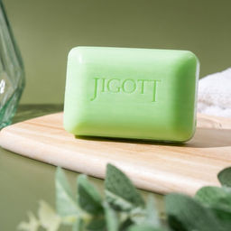 Jigott Мыло-скраб для лица и тела с экстрактом зеленого чая / Green Tea Scrub Soap, 150 г