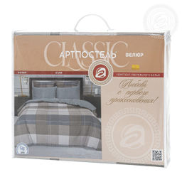Олаф Семейный/Пододеяльник (молния): 2 шт. - 215*145; Простыня: 1 шт. - 260*240; Наволочка: 2 шт. - 70*70; Наволочка: 2 шт. - 50*70 Велюр Классик