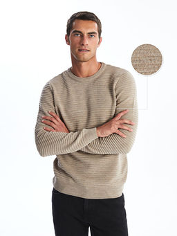 Bisiklet Yaka Erkek Triko Kazak