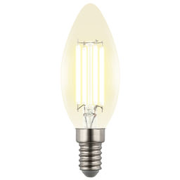 LED-C35-4W/3000K/E14/CL GLY01TR Лампа светодиодная. Форма "свеча", прозрачная. Серия Яркая A++. Теплый белый свет (3000K). Картон. ТМ Uniel