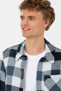 U. S. Polo Assn / Мужская синяя джинсовая рубашка - U.s. polo assn фото 15