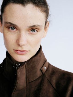 Dik Yaka Oversize Kad?n S?et G?r?n?ml? Yelek