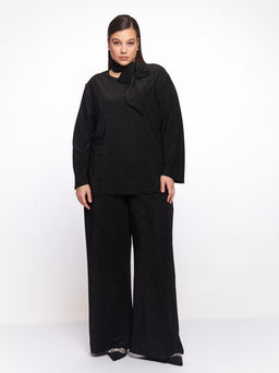 Костюм с люрексом KO02127BLK01