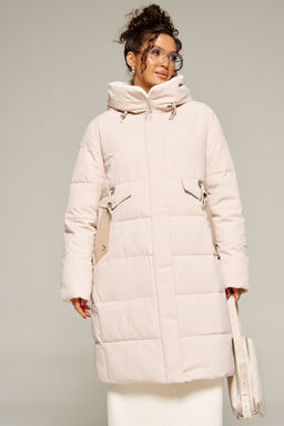 Пальто Beautiful Free 8019 бежевый