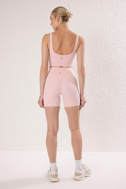 TRENDYOLMILLA K?rm?z? F?rcal? Soft Kumas Ic Bel Cep Detayl? Orme Spor Sort/K?sa Tayt THMSS24TY00020 фото 37