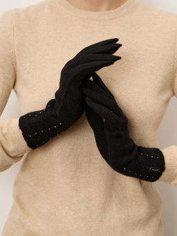 Перчатки из кашемира 18-23-201-0C черные