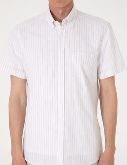 Bej Regular Fit _izgili K_sa Kollu G_mlek - Pierre cardin фото 6