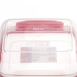 Контейнер для продуктов пластмассовый Мастер 0,8л, прямоугольный, с клипсами, воздухонепроницаемый (герметичный), съемный силиконовый уплотнитель, подходит для СВЧ, цвета микс (Россия) - Домашняя мода фото 8