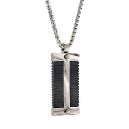 Кулон из стали на цепочке