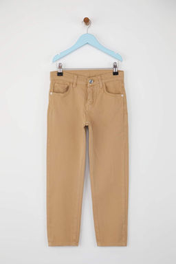 Siyah 100% Pamuk Beli Lastikli Duz/Basic Dokuma Erkek Cocuk Okul Pantolonu TKDAW26PL00002 - Trendyolmilla фото 6