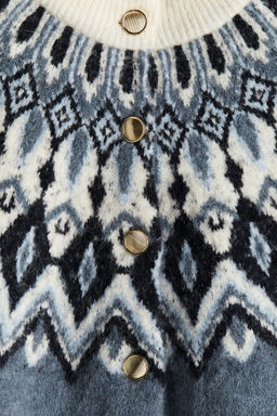 Cardigan en punto jacquard - H&m фото 9