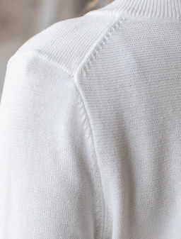 Кардиган c коротким рукавом вязаный из хлопка с акрилом