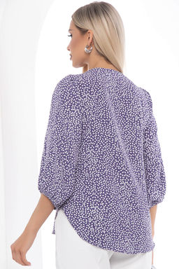Блуза Флоренция синяя Б10071 - Lt collection фото 2